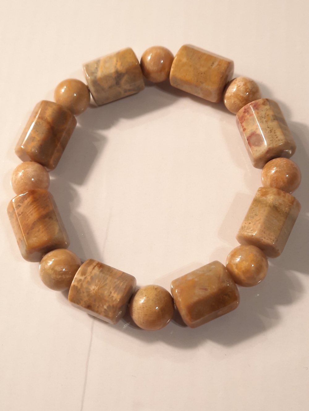 Fossilized Coral Stones Bracelet New